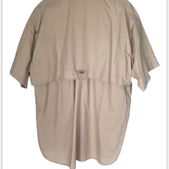 COLUMBIA PFG Fishing Short Sleeve Button Up Shirt with Pockets Mens Size XL - Picture 2 of 8